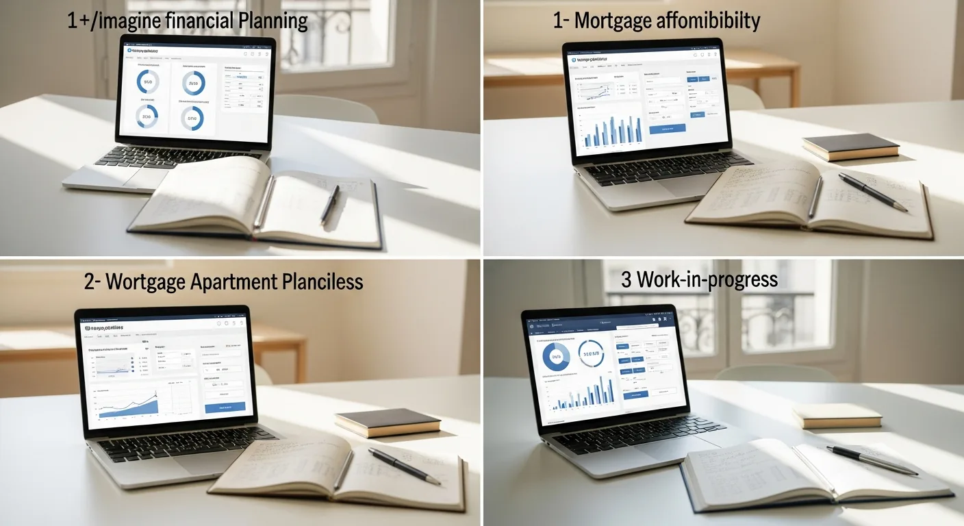 Simulation de capacité d'emprunt immobilier sur ordinateur