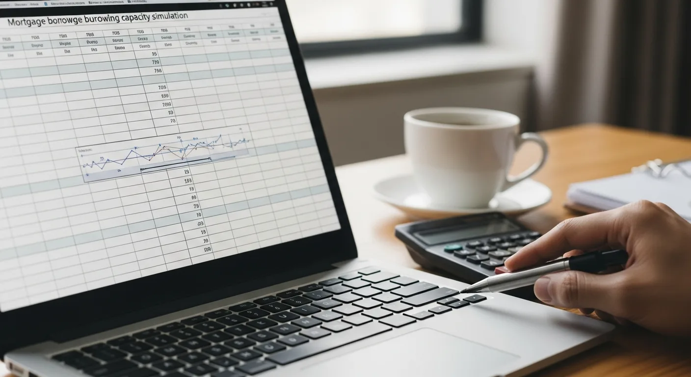 Tableur de simulation de capacité d'emprunt immobilier